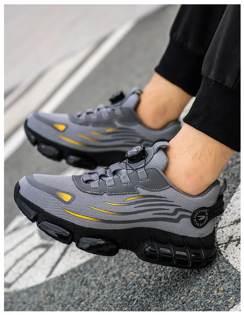 CloudGuard ProMesh Work Shoes – Smash-Proof, Puncture-Resistant, Zero-Lace Safety Sneakers for All-Day Comfort!